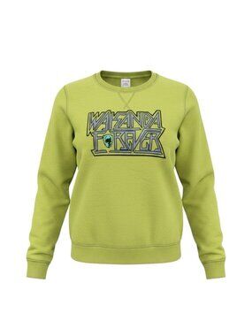 Marvel Men's Wakanda Forever Green Crewneck Sweatshirt Size S NWT